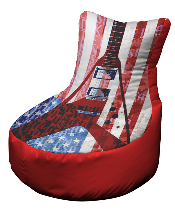 USA Rock Guitar red OFFICIAL AND LICENSED MERCHANDISE