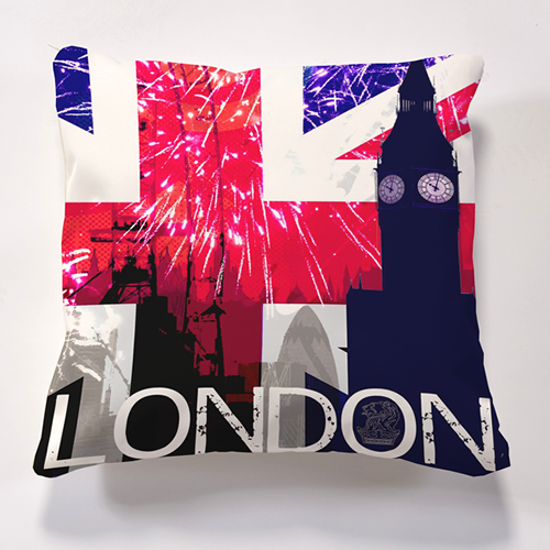 Iconic London Big Ben Cushion